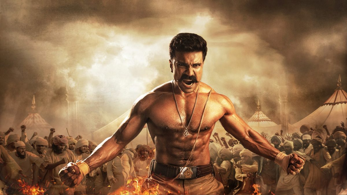 RRR Movie Full Width Poster and Epic Production Backdrop at Ramoji Studio